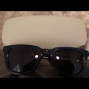 Warby Parker dark blue sunglasses